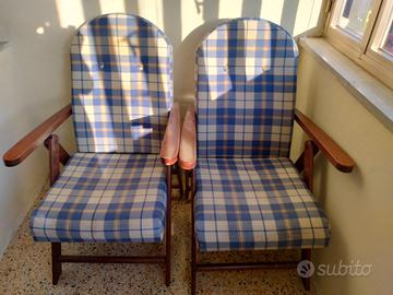 Coppia di poltrone reclinabili