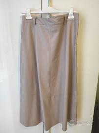 Gonna Longuette ZARA in Similpelle - Color Tortora