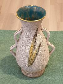 Vaso floreale vintage in ceramica