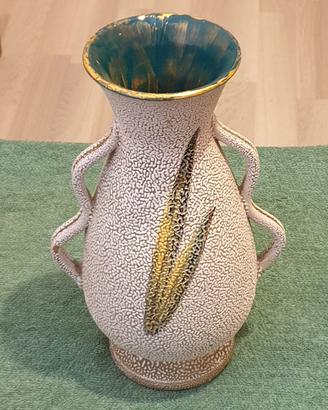 Vaso floreale vintage in ceramica