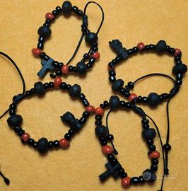 Bracciale originale in giaietto e peonia per bamb 