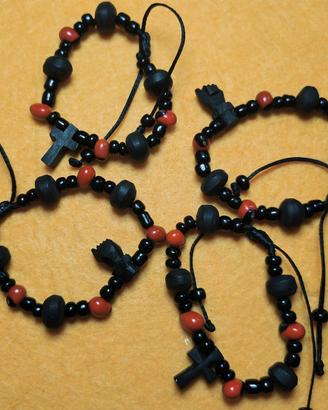 Bracciale originale in giaietto e peonia per bamb 