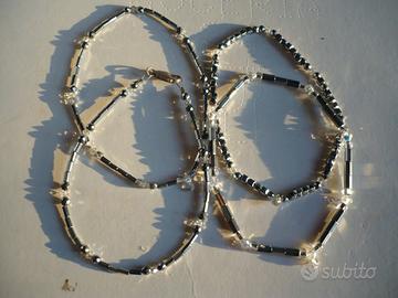 Bracciali in Ematite + Swarovsky