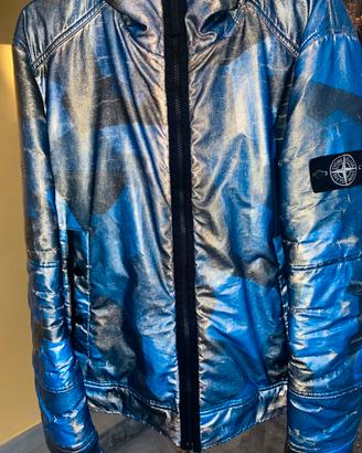 Stone Island Reflective Camouflage Tg L Blu Lusso