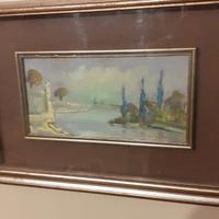 Dipinto olio su cartoncino