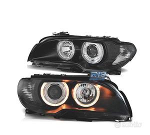 FARI BMW E46 COUPE 03-06 ANGEL EYES FONDO NERO