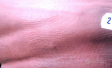 Pelle coccodrillo stampato