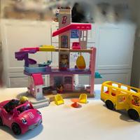 Fisher-Price Casa Barbie + Macchina+ Scuolabus