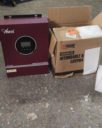 Nuovo inverter fotovoltaico e batteria 12V 100A