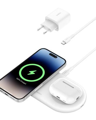 Belkin BoostCharge Ricarica wireless 2 in 1, NUOVO