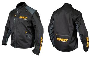 GIACCA TESSUTO MOTO ENDURO SHOT ARANCIO MANICHE ST