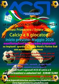 Torneo di calcio a 8 Primavera 2026 in Torino.