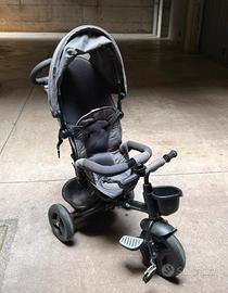 Passeggino due in uno Kinderkraft grigio