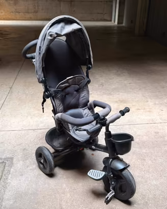 Passeggino due in uno Kinderkraft grigio