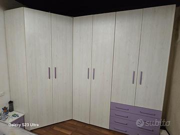 Armadip con comodini cameretta