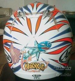 Casco moto pilota collezione Haga 1999 Originale