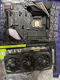 z390 aorus pro, i9 9900kf, 2080 super strix