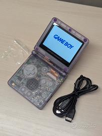 Gameboy Advance Sp Lilla IPS V5 Trasparente Custom