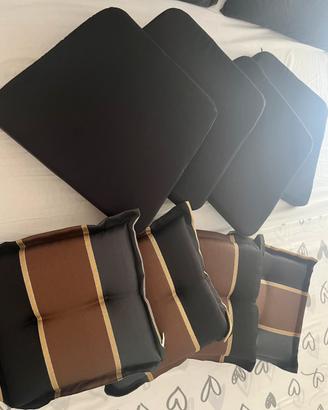 Set 8 cuscini per divano e poltrone da esterno