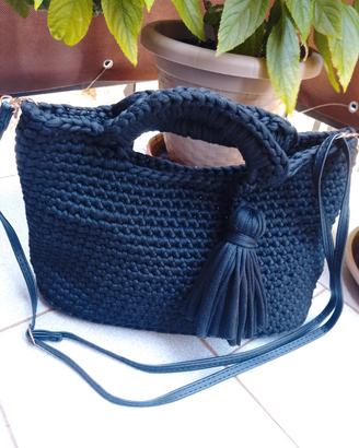Borsa tracolla all'uncinetto
