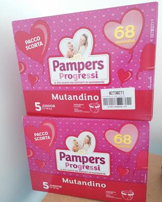 Pampers progressi Mutandino ,taglia 5
