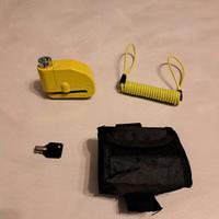lucchetto blocca disco moto con allarme sonoro 