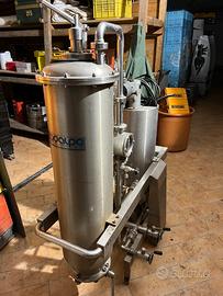 Filtro a farina fossile CADALPE per vino – inox