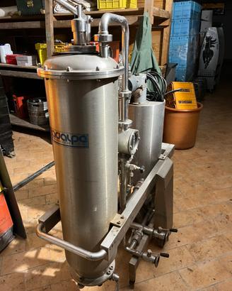 Filtro a farina fossile CADALPE per vino – inox