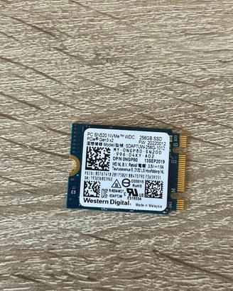SSD WD 256 GB PCIe Gen3 x2 nvme 2230 - SSD11