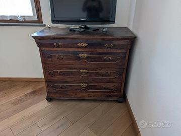 Cassettone Comò Antico fine '800 Legno Massiccio