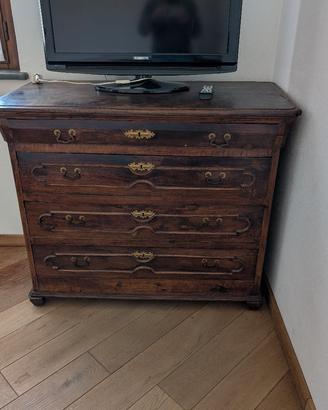  Cassettone Comò Antico fine '800 Legno Massiccio
