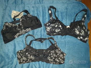 Set 3 Reggiseni Senza Ferretto – Taglia 95D / 90C 