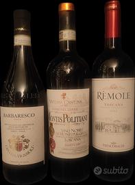 Barbaresco, Vino Nobile Montepulciano e Merlot 