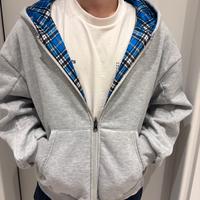 Felpa Reversibile Oversize - Grigio e Blu