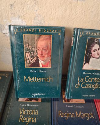 set libri le grandi biografie 