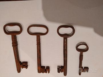 Lotto Chiavi Antiche Originali 800,Forbici,Oggetti