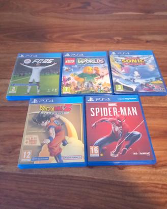 5 giochi per la play station 4