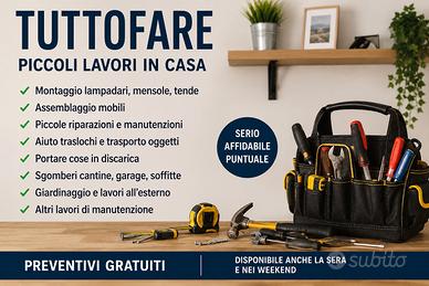 Tuttofare per piccoli lavori in casa