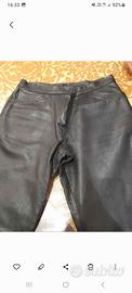 pantaloni in vera pelle