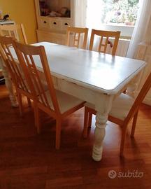 tavolo antico shabby chic 