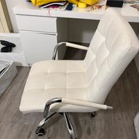 Sedia da ufficio/poltroncina girevole - bianca