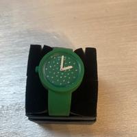 Orologio in gomma verde