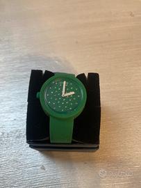 Orologio in gomma verde