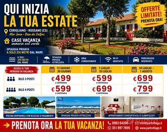 Case vacanza + spiaggia