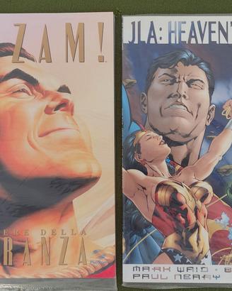 Lotto 2 fumetti Marvel DC grande formato 25x36 cm