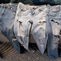 Set jeans uomo strappati Bershka 
