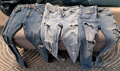 Set jeans uomo strappati Bershka 