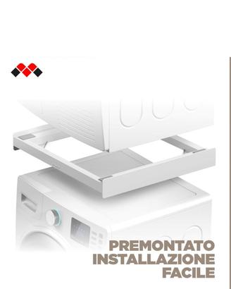 Kit universale sovrapp. lavatrice ed asciugatrice