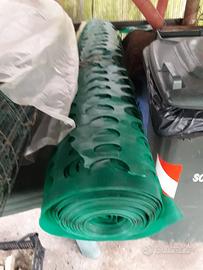 rotolo di rete plastica verde da cantiere 