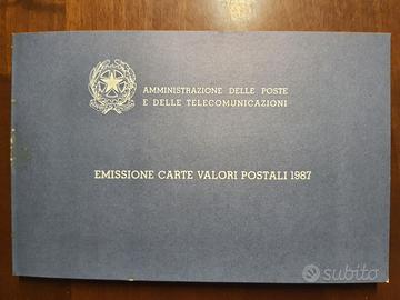 Emissione carte valori postali 1987